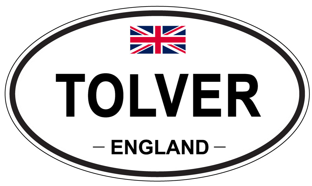 TOLVER, England - Oval Magnet