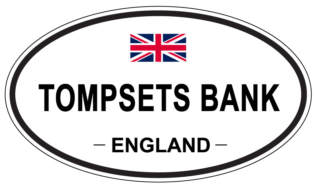 TOMPSETS BANK, England - Oval Magnet