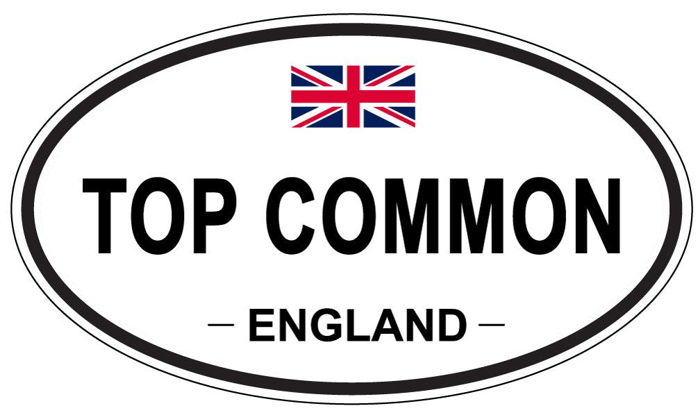 TOP COMMON, England - Oval Magnet