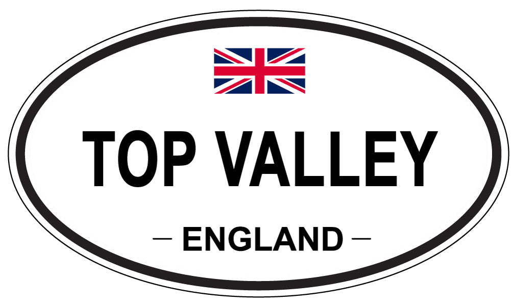 TOP VALLEY, England - Oval Magnet