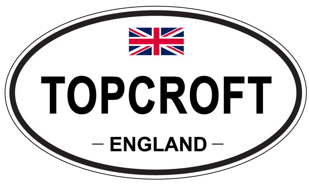 TOPCROFT, England - Oval Magnet
