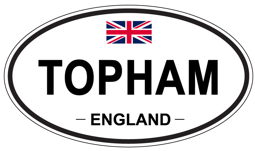 TOPHAM, England - Oval Magnet
