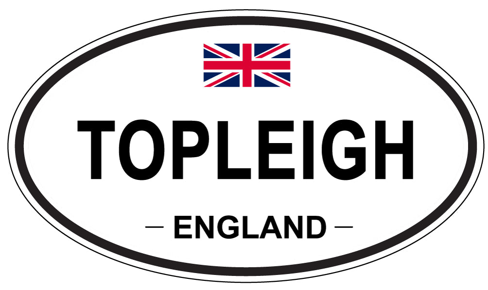 TOPLEIGH, England - Oval Magnet