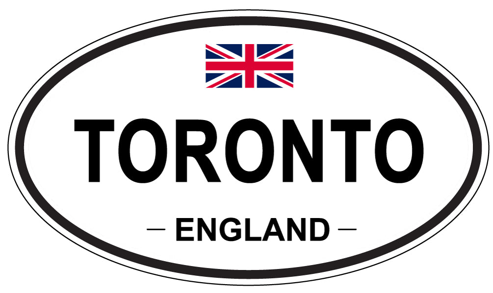 TORONTO, England - Oval Magnet