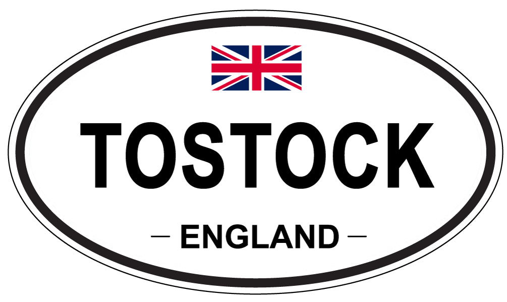 TOSTOCK, England - Oval Magnet