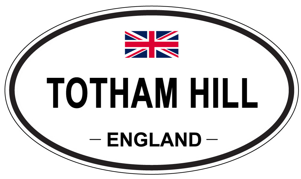 TOTHAM HILL, England - Oval Magnet