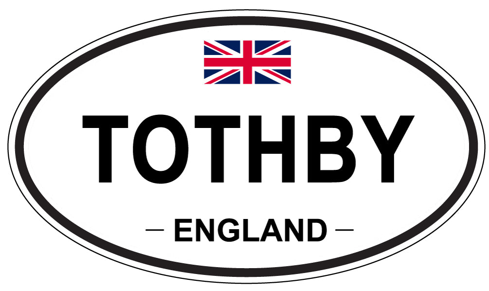 TOTHBY, England - Oval Magnet
