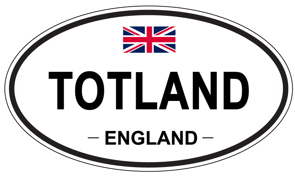 TOTLAND, England - Oval Magnet