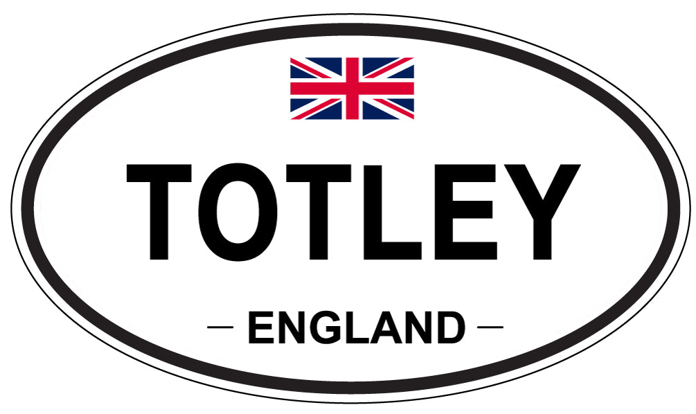 TOTLEY, England - Oval Magnet