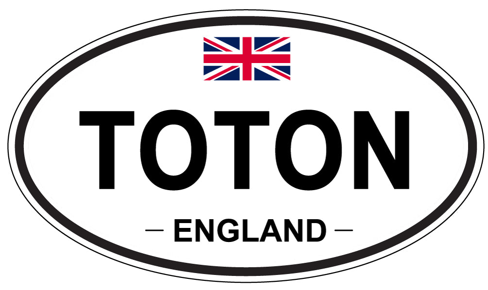 TOTON, England - Oval Magnet