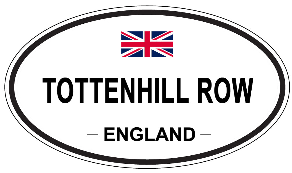 TOTTENHILL ROW, England - Oval Magnet