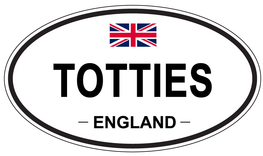 TOTTIES, England - Oval Magnet