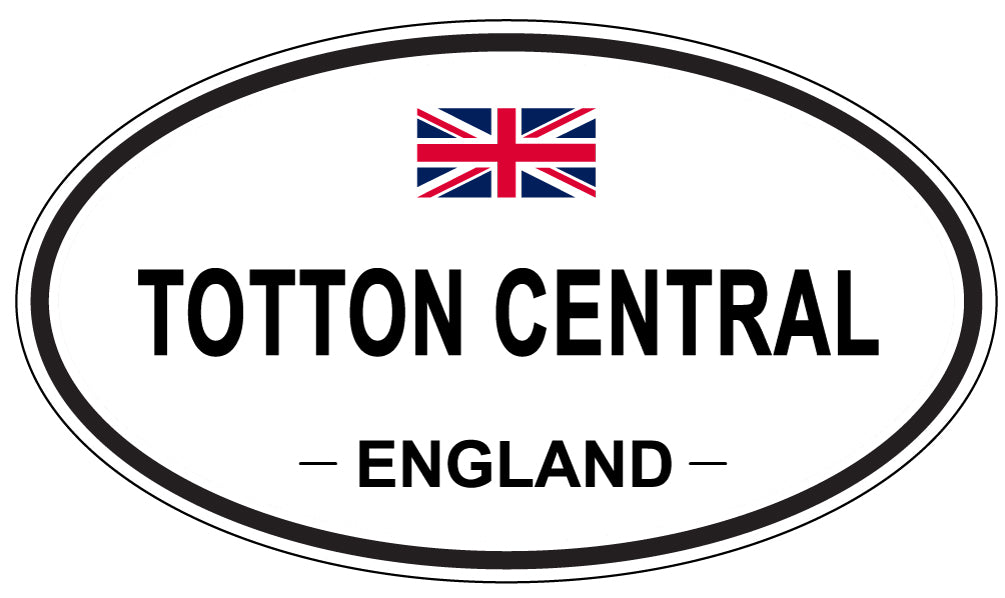 TOTTON CENTRAL, England - Oval Magnet
