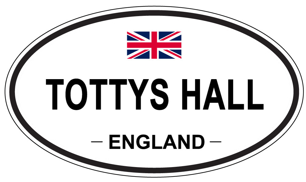 TOTTYS HALL, England - Oval Magnet