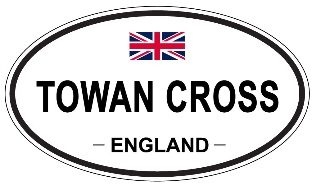TOWAN CROSS, England - Oval Magnet