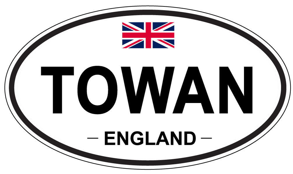 TOWAN, England - Oval Magnet