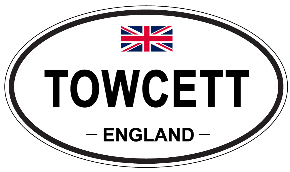 TOWCETT, England - Oval Magnet