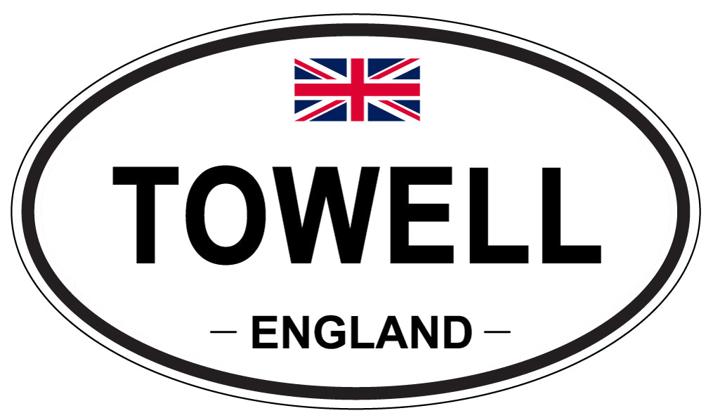 TOWELL, England - Oval Magnet