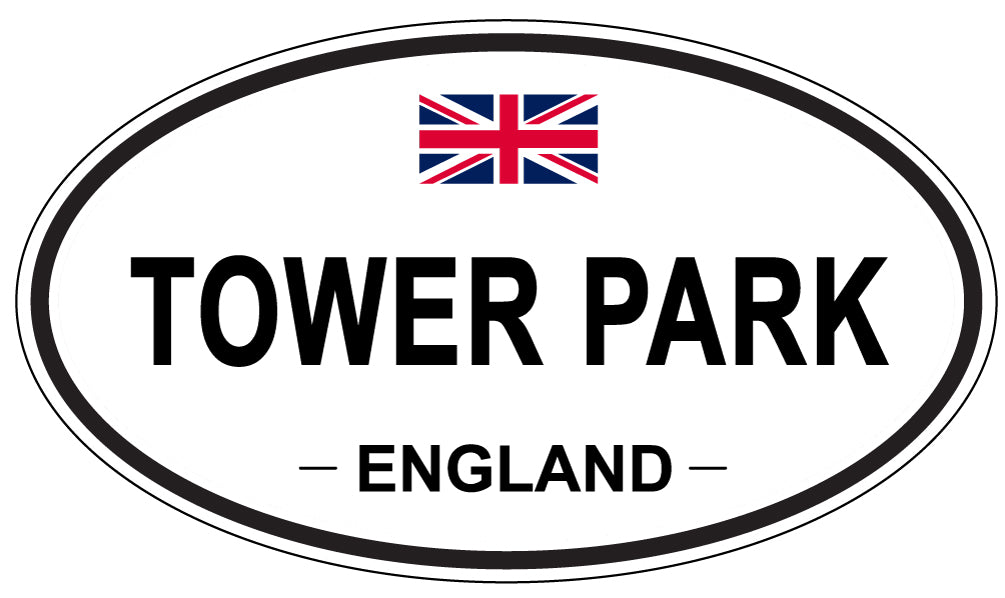 TOWER PARK, England - Oval Magnet