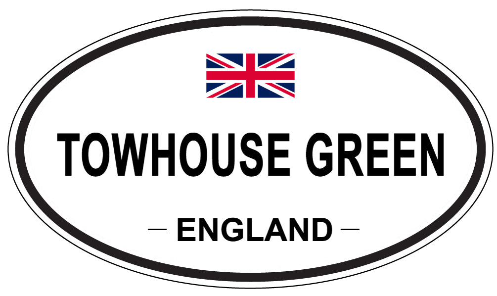 TOWHOUSE GREEN, England - Oval Magnet