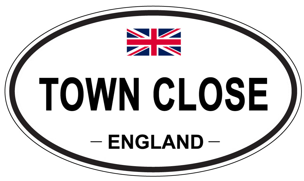 TOWN CLOSE, England - Oval Magnet