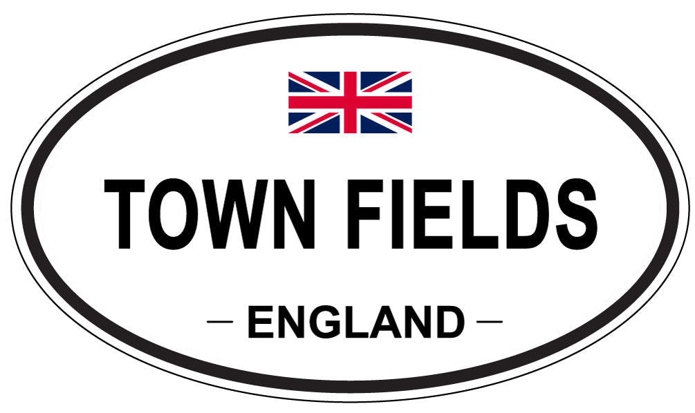 TOWN FIELDS, England - Oval Magnet