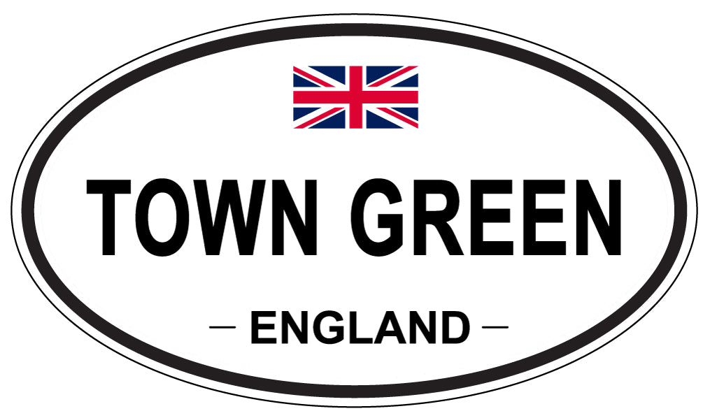 TOWN GREEN, England - Oval Magnet