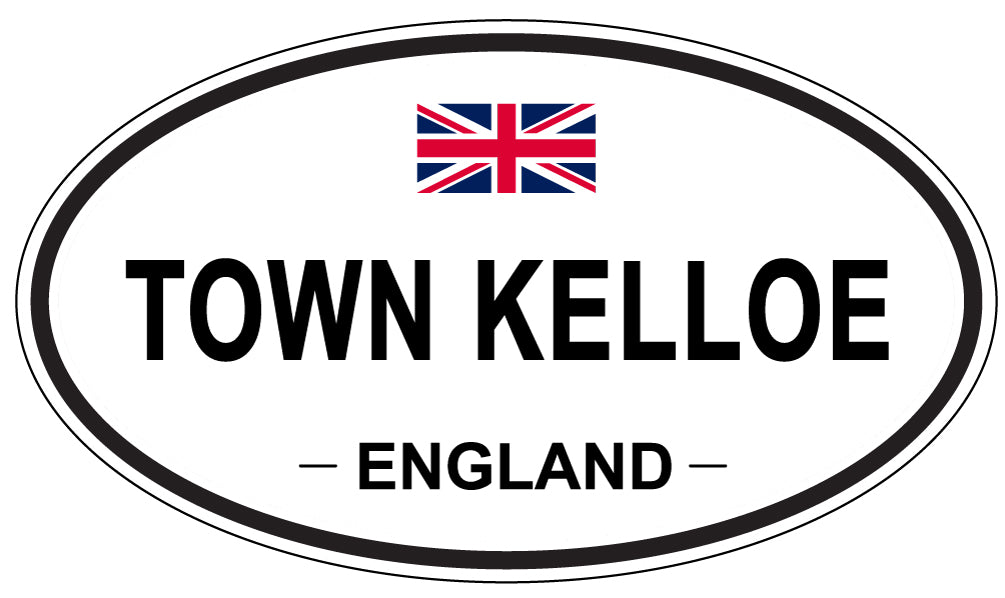 TOWN KELLOE, England - Oval Magnet