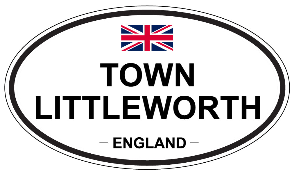 TOWN LITTLEWORTH, England - Oval Magnet