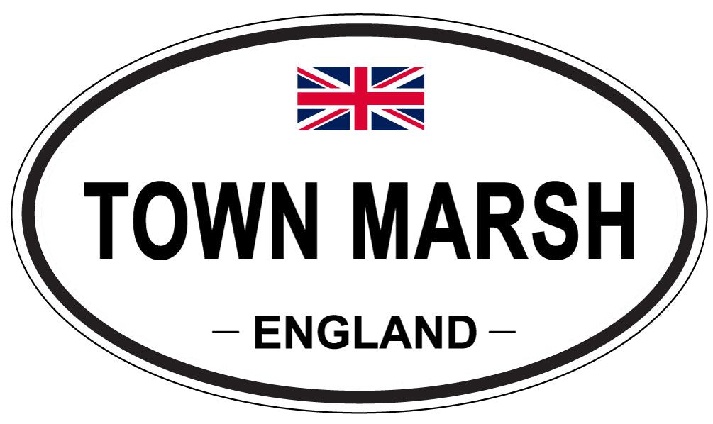 TOWN MARSH, England - Oval Magnet