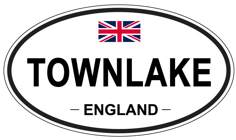 TOWNLAKE, England - Oval Magnet