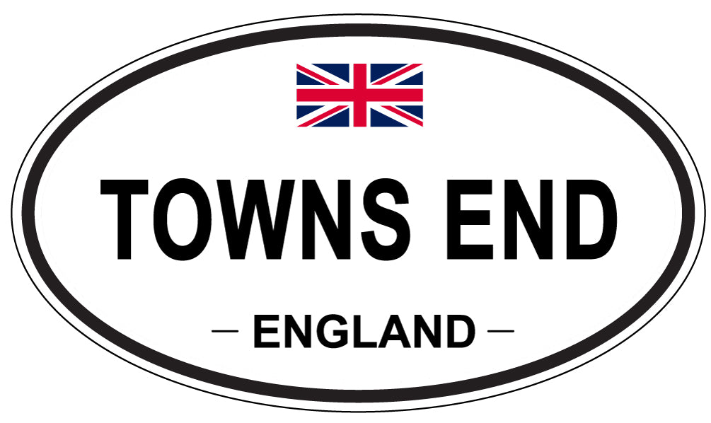 TOWNS END, England - Oval Magnet