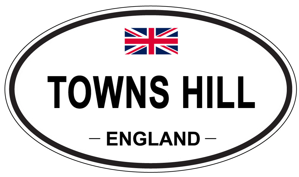 TOWNS HILL, England - Oval Magnet