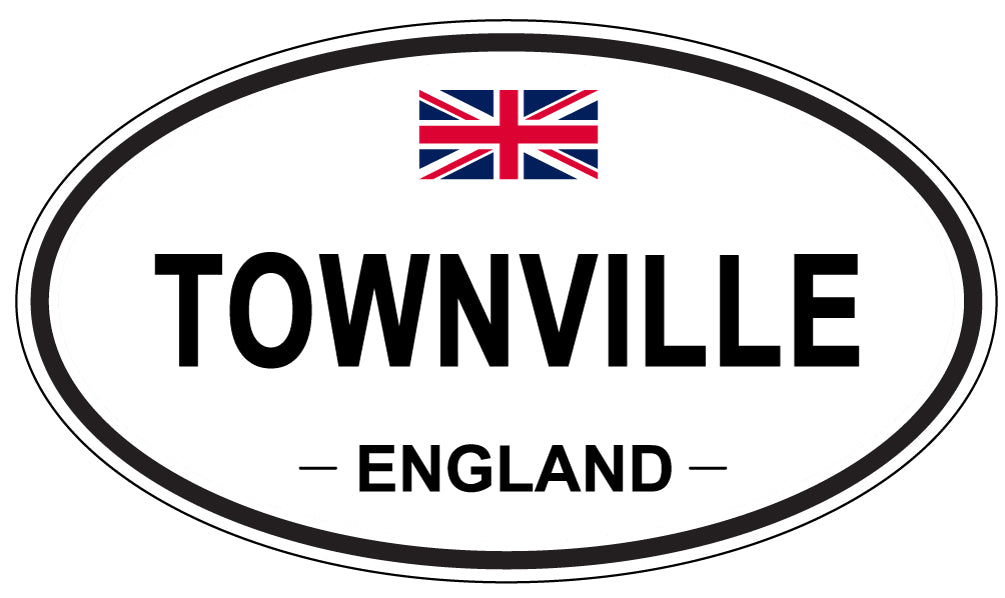 TOWNVILLE, England - Oval Magnet