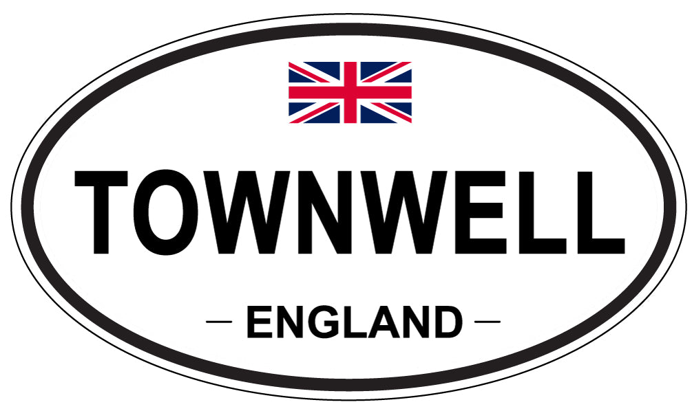 TOWNWELL, England - Oval Magnet
