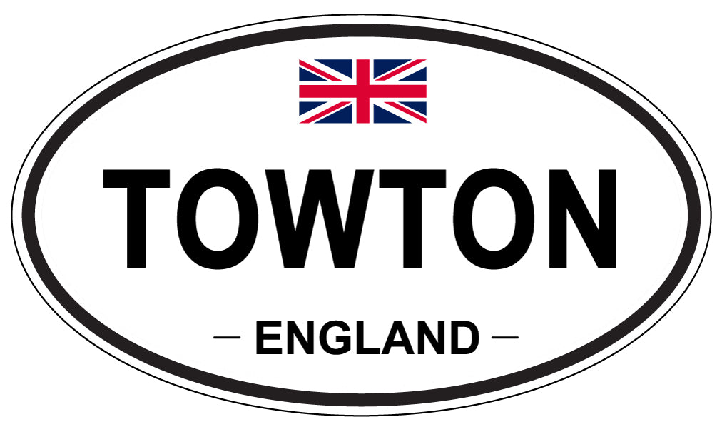 TOWTON, England - Oval Magnet