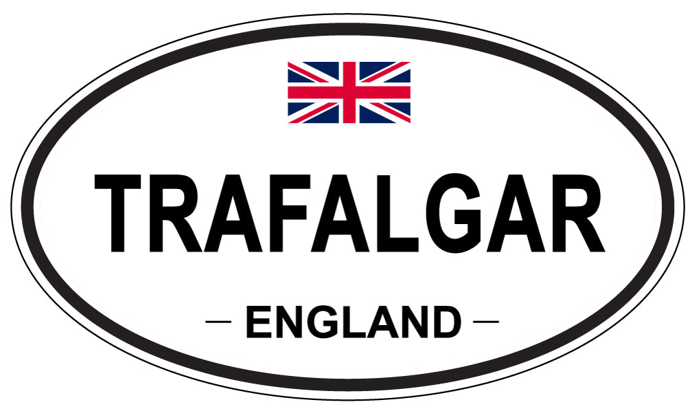 TRAFALGAR, England - Oval Magnet