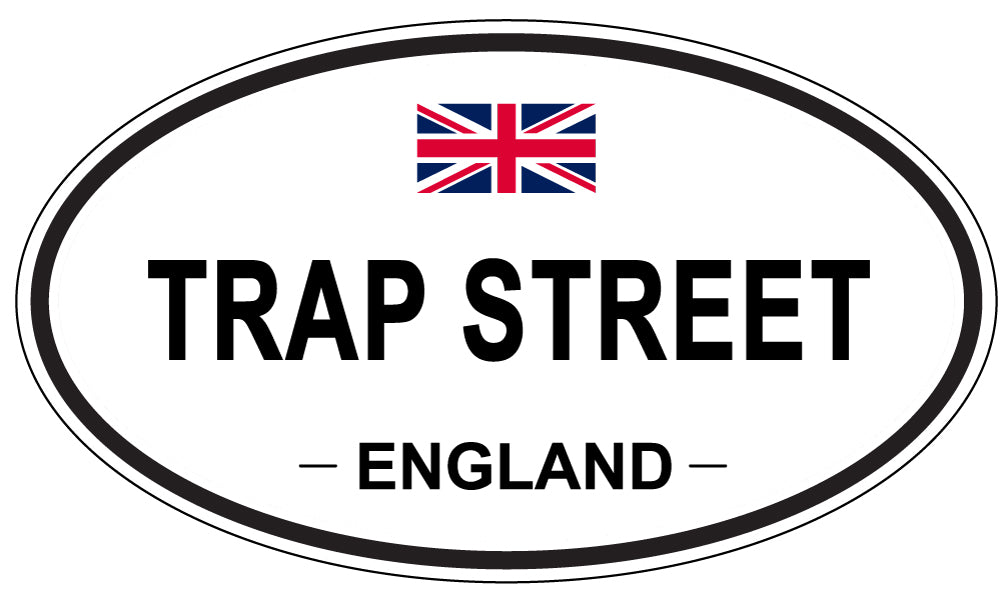 TRAP STREET, England - Oval Magnet