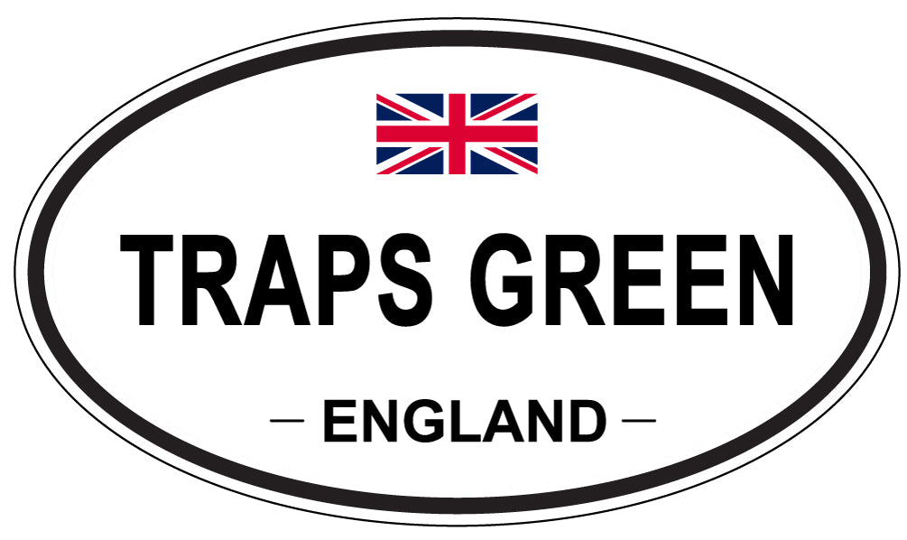 TRAPS GREEN, England - Oval Magnet