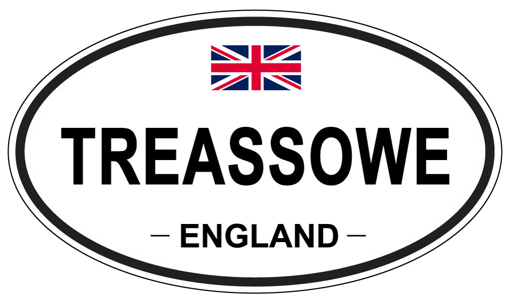 TREASSOWE, England - Oval Magnet