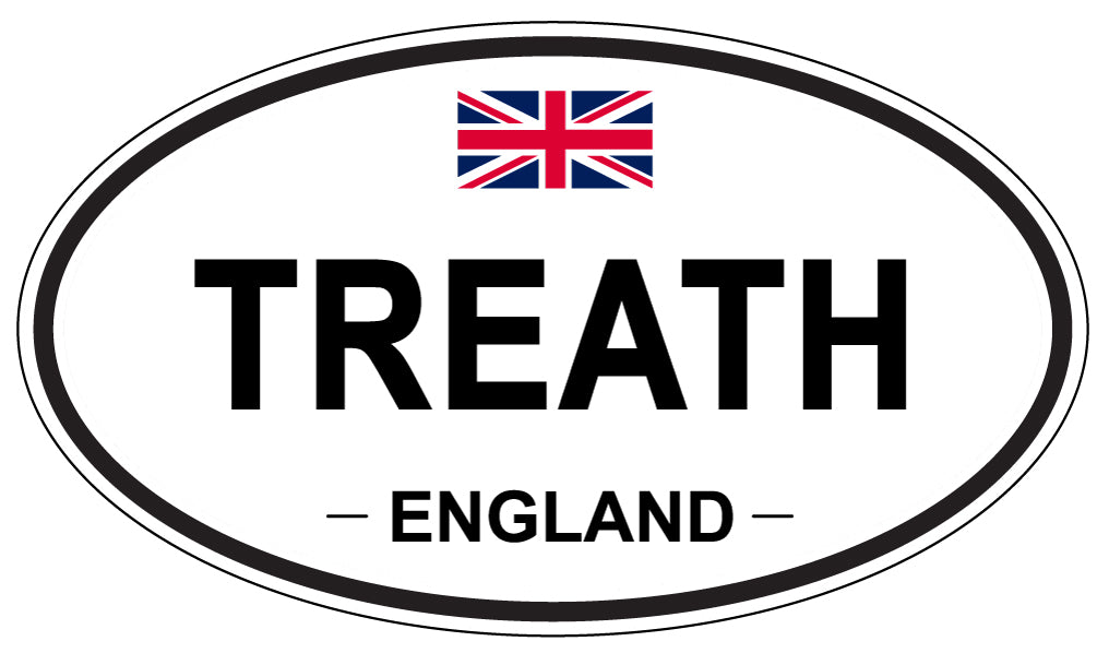 TREATH, England - Oval Magnet