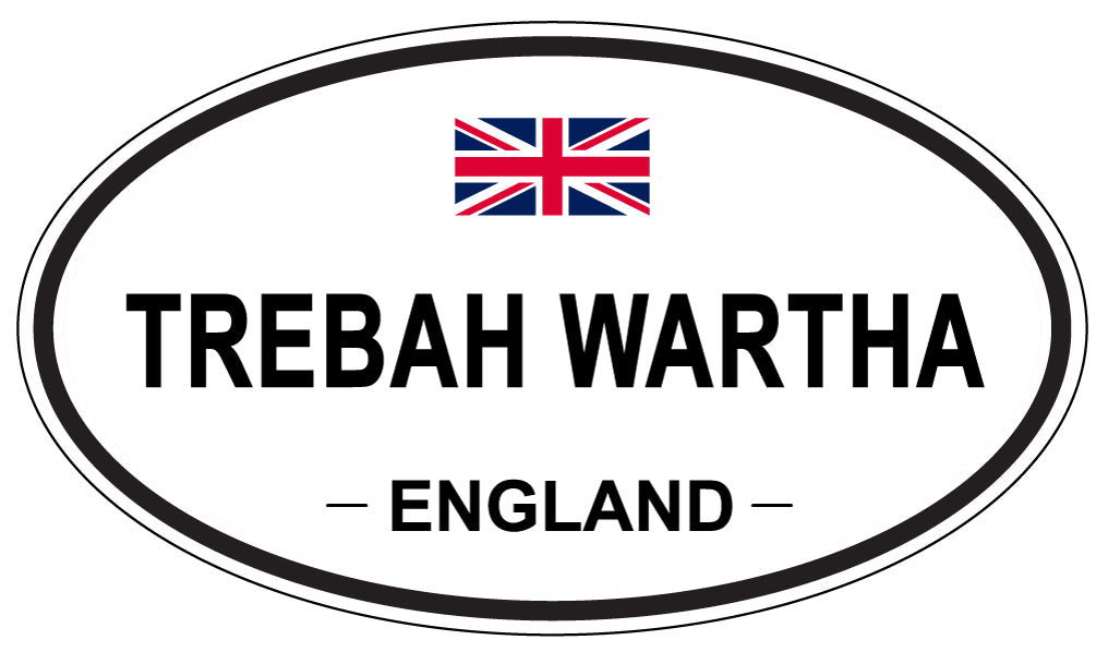 TREBAH WARTHA, England - Oval Magnet