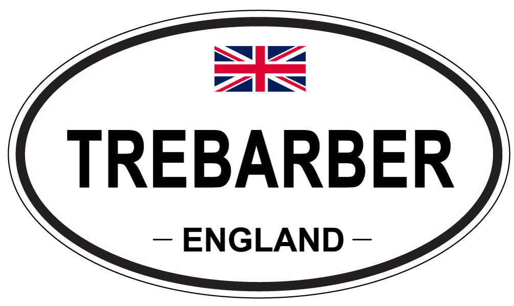 TREBARBER, England - Oval Magnet