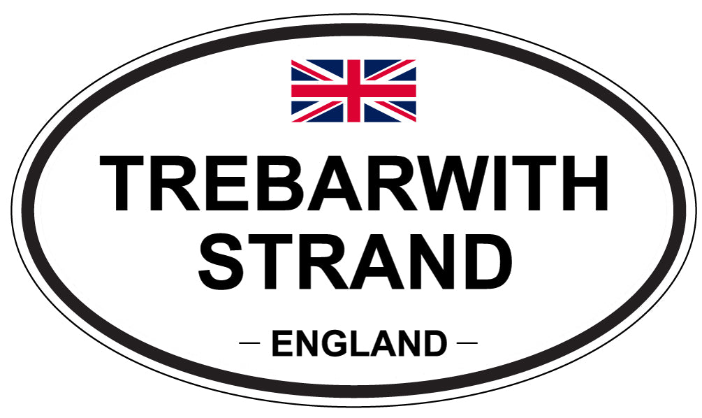 TREBARWITH STRAND, England - Oval Magnet