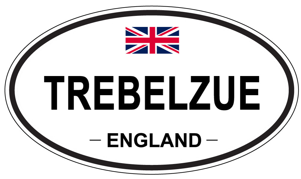 TREBELZUE, England - Oval Magnet