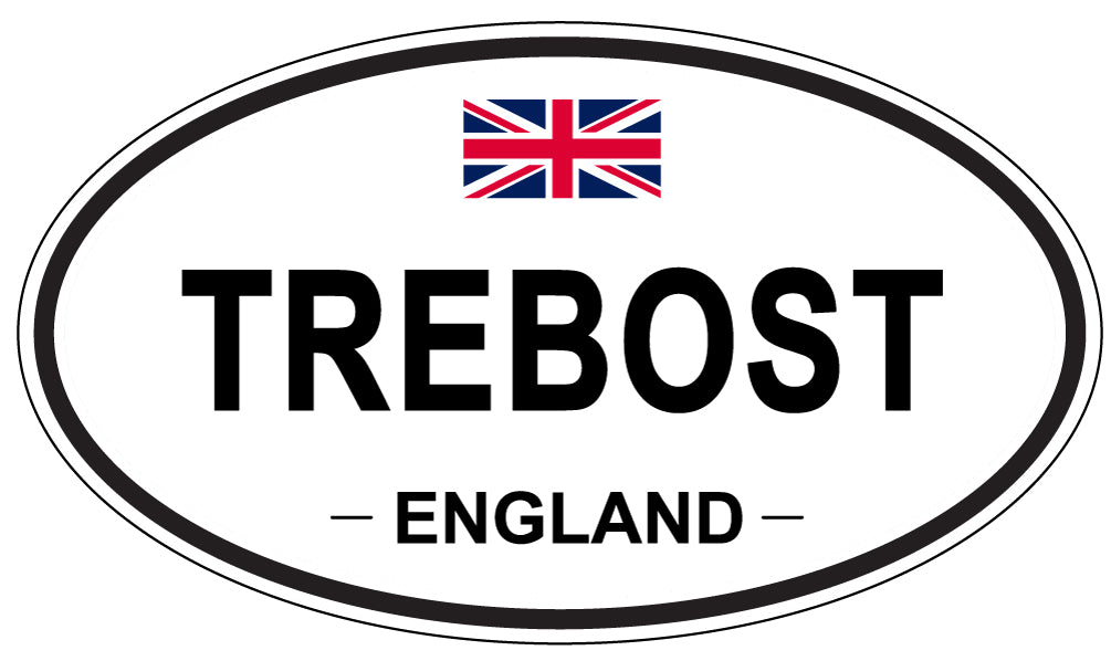 TREBOST, England - Oval Magnet
