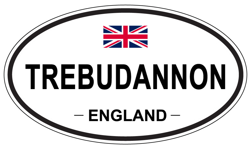 TREBUDANNON, England - Oval Magnet