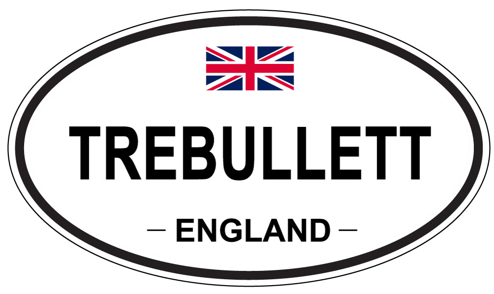 TREBULLETT, England - Oval Magnet