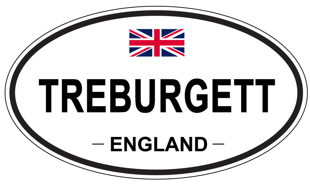TREBURGETT, England - Oval Magnet