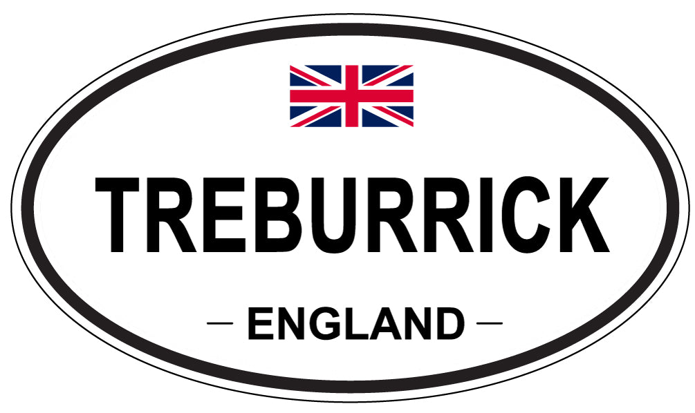 TREBURRICK, England - Oval Magnet